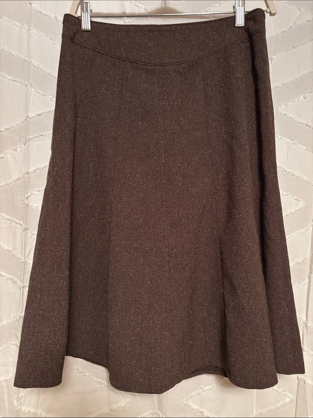 Brown tweed A-Line Women's Skirt